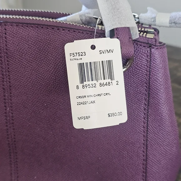 Never Been Used Coach Purple Women's Bag - Picture 9 of 17